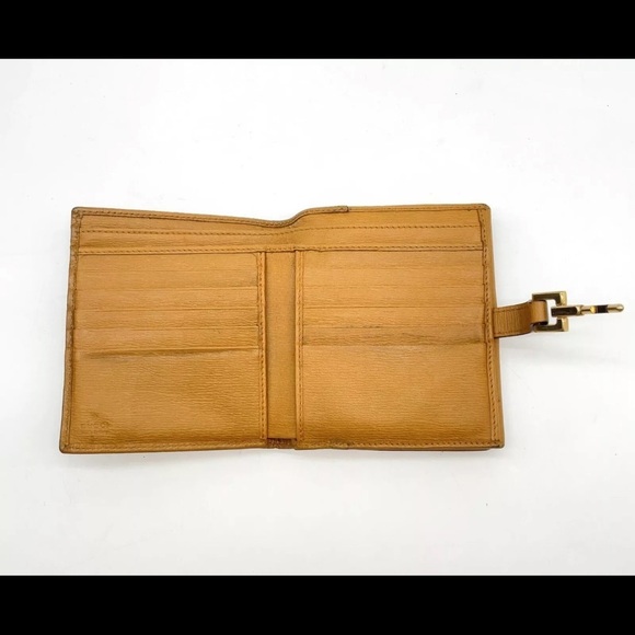 Authentic  Gucci Jackie Mustard yellow leather wallet W/Bag  NS120050 - Picture 10 of 16